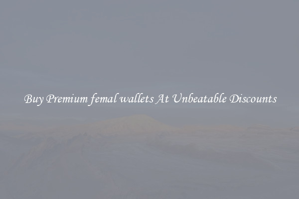 Buy Premium femal wallets At Unbeatable Discounts