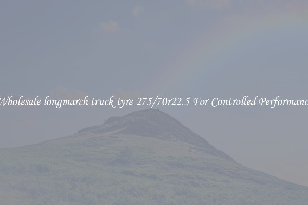 Wholesale longmarch truck tyre 275/70r22.5 For Controlled Performance