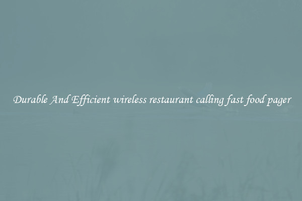 Durable And Efficient wireless restaurant calling fast food pager