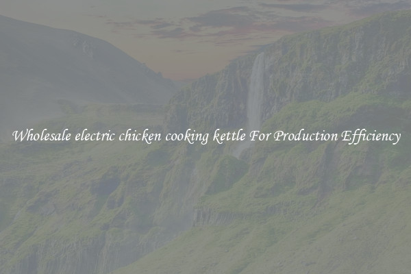 Wholesale electric chicken cooking kettle For Production Efficiency