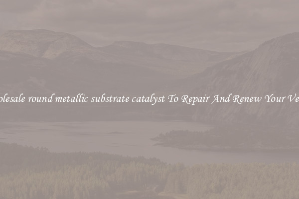 Wholesale round metallic substrate catalyst To Repair And Renew Your Vehicle