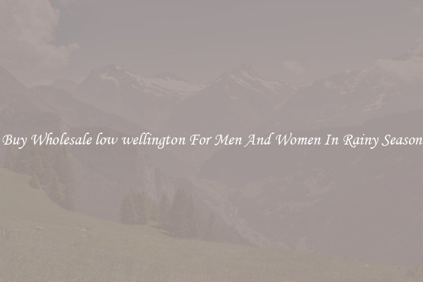 Buy Wholesale low wellington For Men And Women In Rainy Season