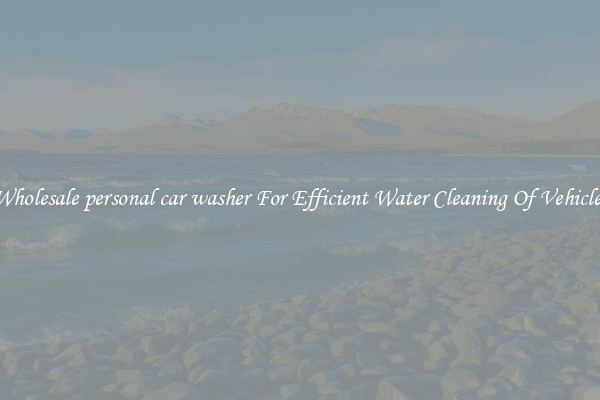 Wholesale personal car washer For Efficient Water Cleaning Of Vehicles