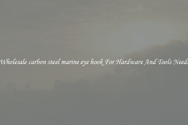 Wholesale carbon steel marine eye hook For Hardware And Tools Needs