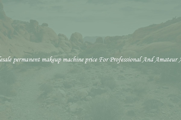 Wholesale permanent makeup machine price For Professional And Amateur Artists