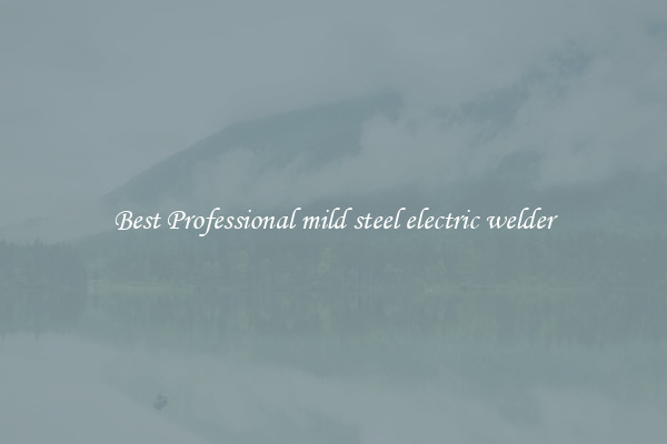 Best Professional mild steel electric welder